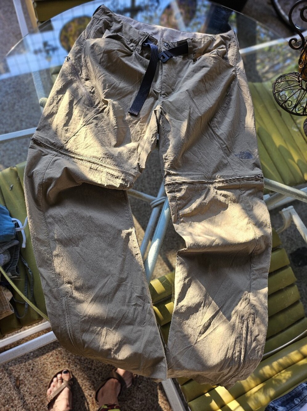 The North Face Men’s Convertible Hiking Pants Shorts - Tan 36